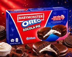 OREO BABY MONSTER SOCOLA PIE STRAWBERRY - LIMITED EDITION