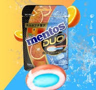 MENTOS DUO BLOOD ORANGE SODA CANDY
