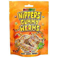 NIPPERS GUMMY WORMS - NEW ITEM