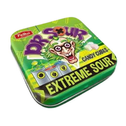 DR SOUR CANDY CUBES TIN