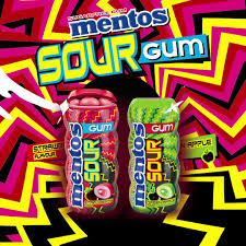 MENTOS SOUR GUMS STRAWBERRY - SUGAR FREE SM