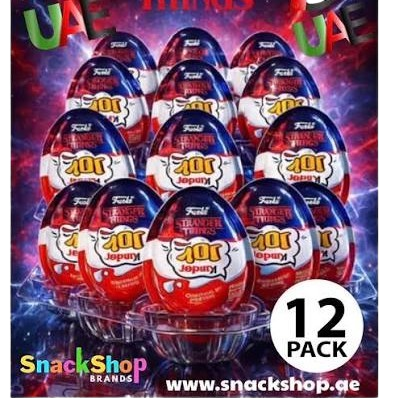 KINDER JOY STRANGER THINGS PACK OF 12 ON SALE