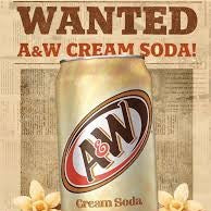 A&W CREAM SODA - MADE IN USA PS