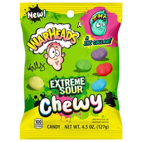 WARHEADS EXTREME SOUR CHEWY - NEW ITEM