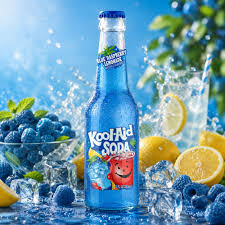 KOOL-AID BLUE RASPBERRY SODA USA