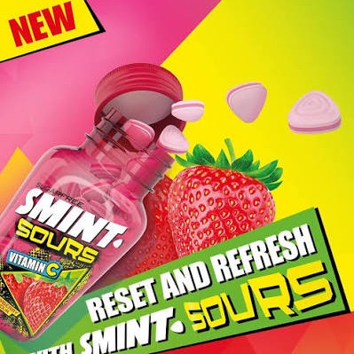 SMINTS SOUR STRAWBERRY BOTTLE