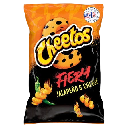 CHEETOS FIERY JALAPENO AND CHEESE