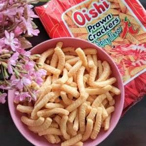OISHI PRAWN CRACKERS SPICY - BIG BAG 90G