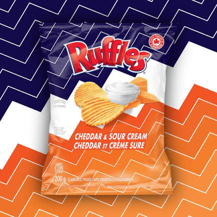 RUFFLES CHEDDAR AND SOUR CREAM