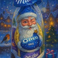 MILKA OREO COLAB SANTA WHITE CHOCOLATE BIG
