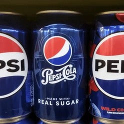 PEPSI ORIGINAL MADE WITH REAL SUGAR