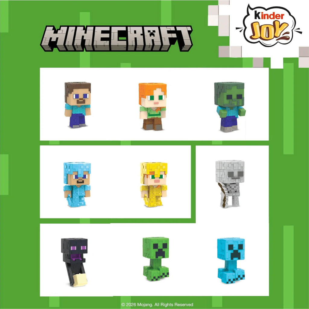 KINDER MINECRAFT PACK OF 12 ON SALE