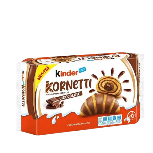 KINDER KORNETTI CHOCOLATE 270 GR