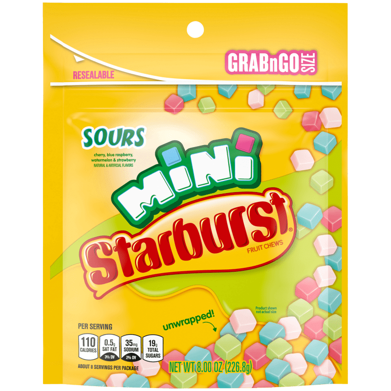 STARBURST SOUR MINI FRUIT CHEWS BIG BAG  - NEW ITEM