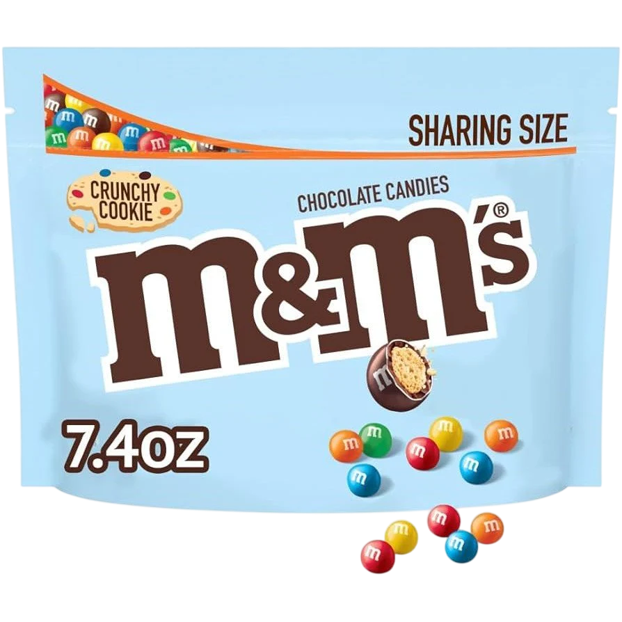M&Ms CRUNCHY COOKIES SHARE SIZE BIG BAG