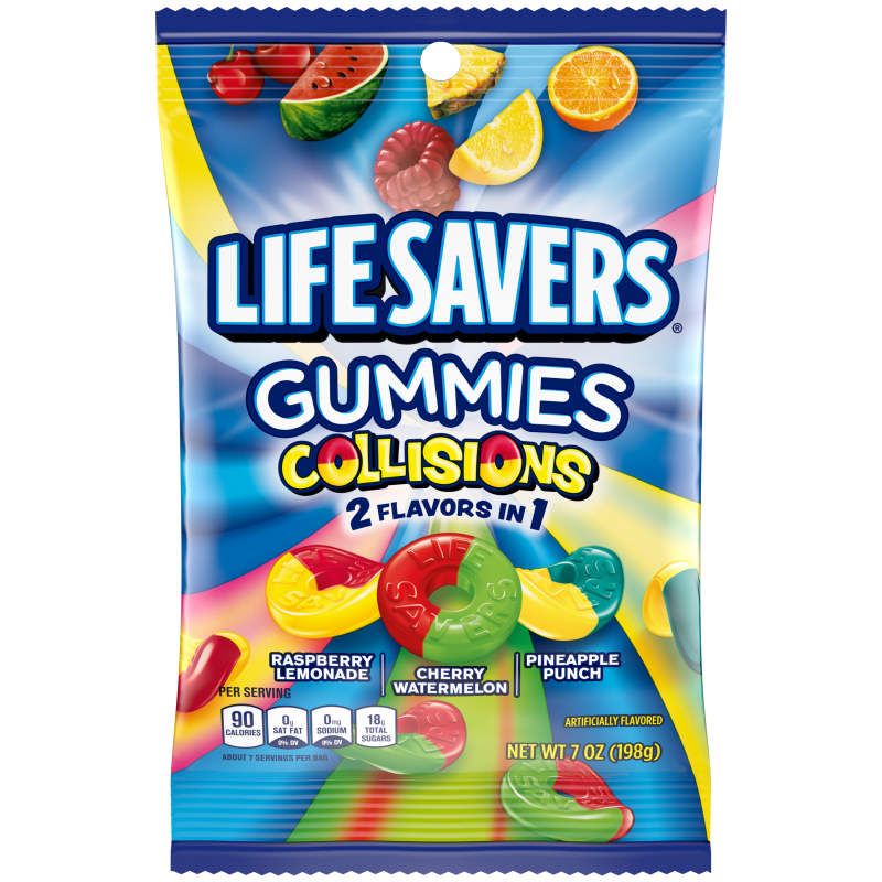 LIFE SAVERS GUMMIES COLLISIONS - BIG BAG MADE IN USA