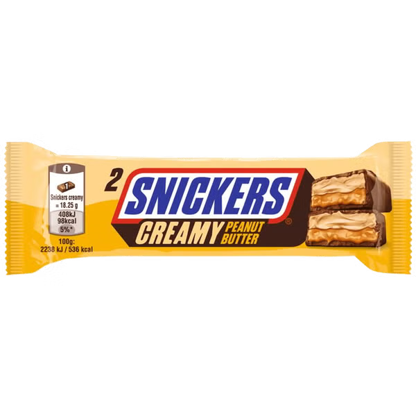 SNICKERS CREAMY PEANUT BUTTER - NEW ITEM