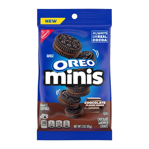 OREO MINIS NEW CHOCOLATE FLAVOR CREME - MADE IN USA