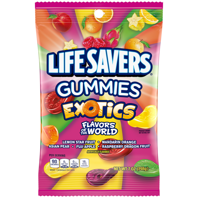 LIFE SAVERS GUMMIES EXOTICS - BIG BAG MADE IN USA