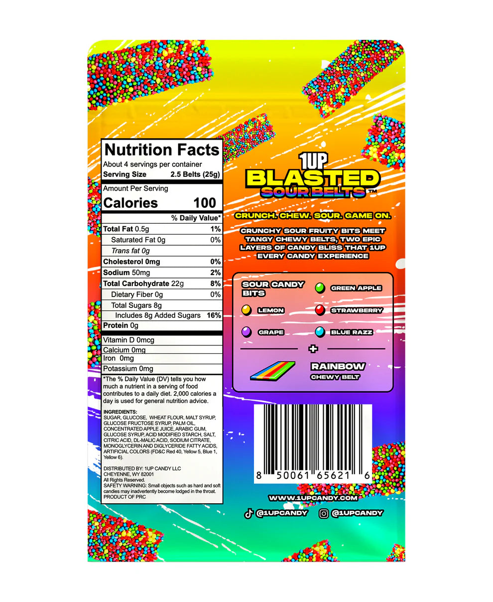 RAINBOW SOUR BELTS - RARE PRODUCT