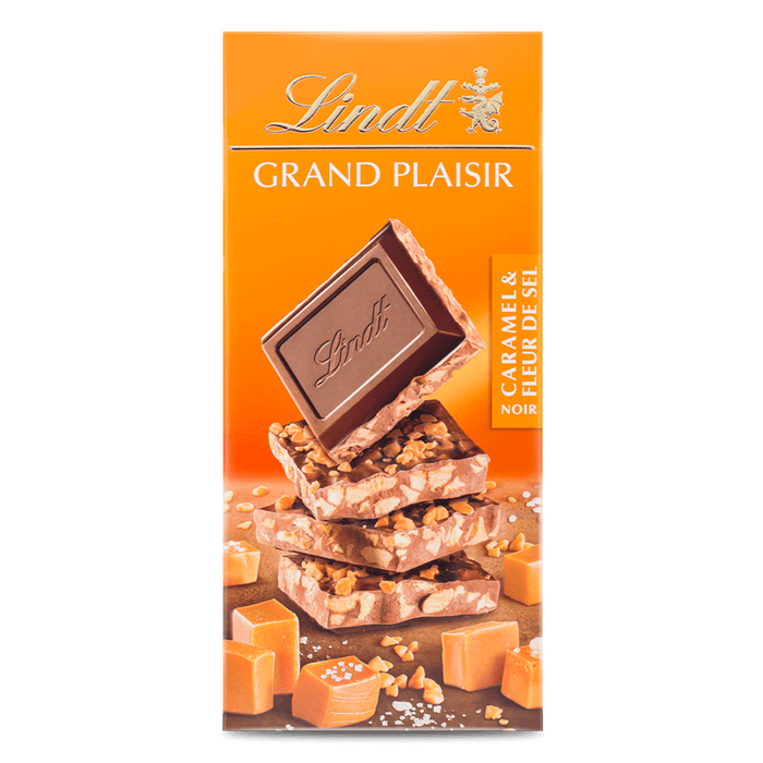 LINDT GRAND PLAISIR CARAMEL & SEA SALT BLOCK - RARE