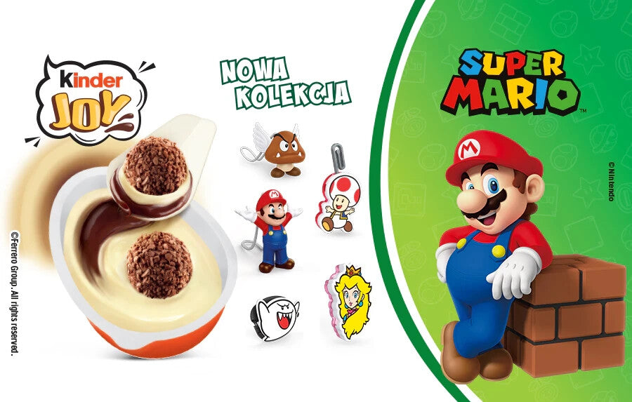 NEW - NEW - KINDER JOY SUPER MARIO - LIMITED STOCK