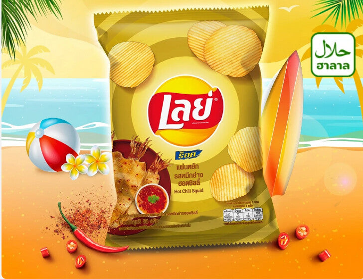 LAYS HOT CHILLI SQUID EC