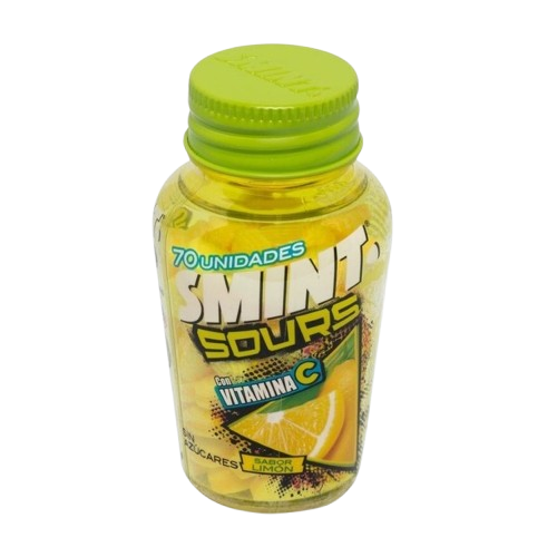 SMINTS SOUR LEMON CARAMEL BOTTLE