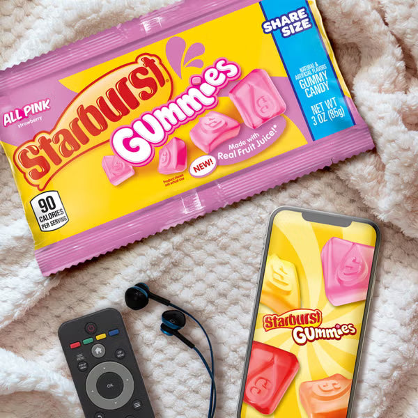 STARBURST GUMMIES ALL PINK SHARE SIZE