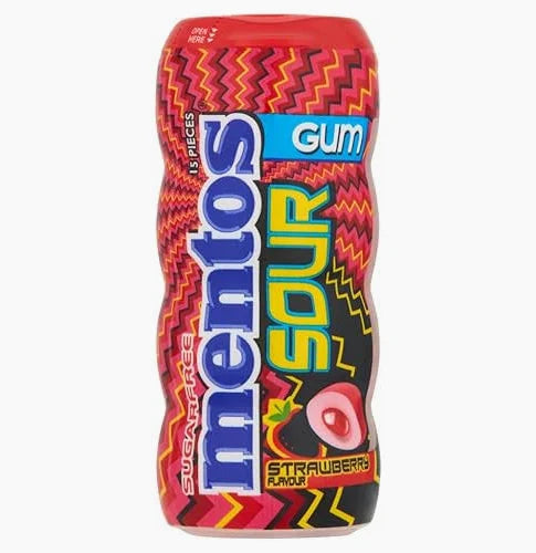 MENTOS SOUR GUMS STRAWBERRY - SUGAR FREE SM