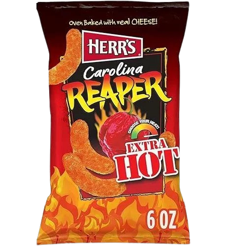 HERRS CAROLINA REAPER EXTRA HOT MADE IN USA - BIG BAG