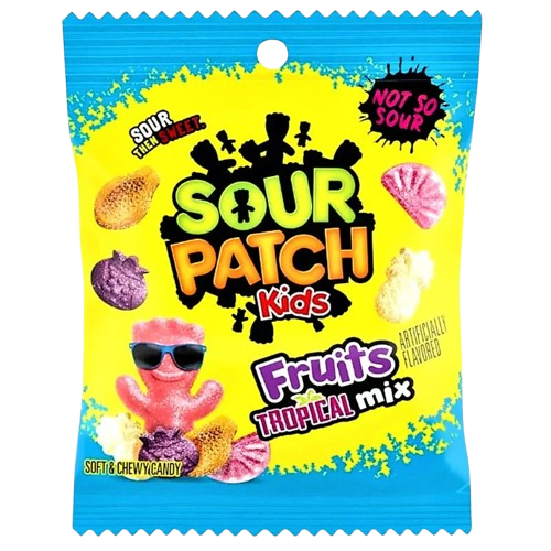 SOUR PATCH KIDS FRUITS TROPICAL MIX MADE IN USA - RARE AS