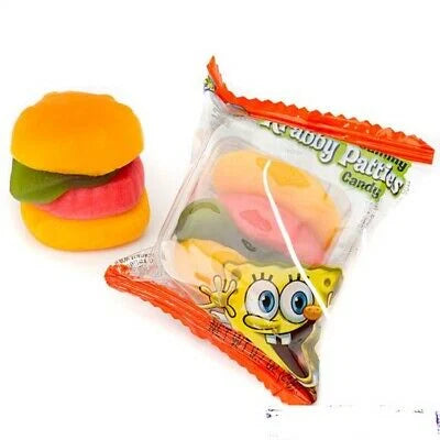 SPONGEBOB KRABBY PATTIES GUMMY - RARE - MADE IN USA
