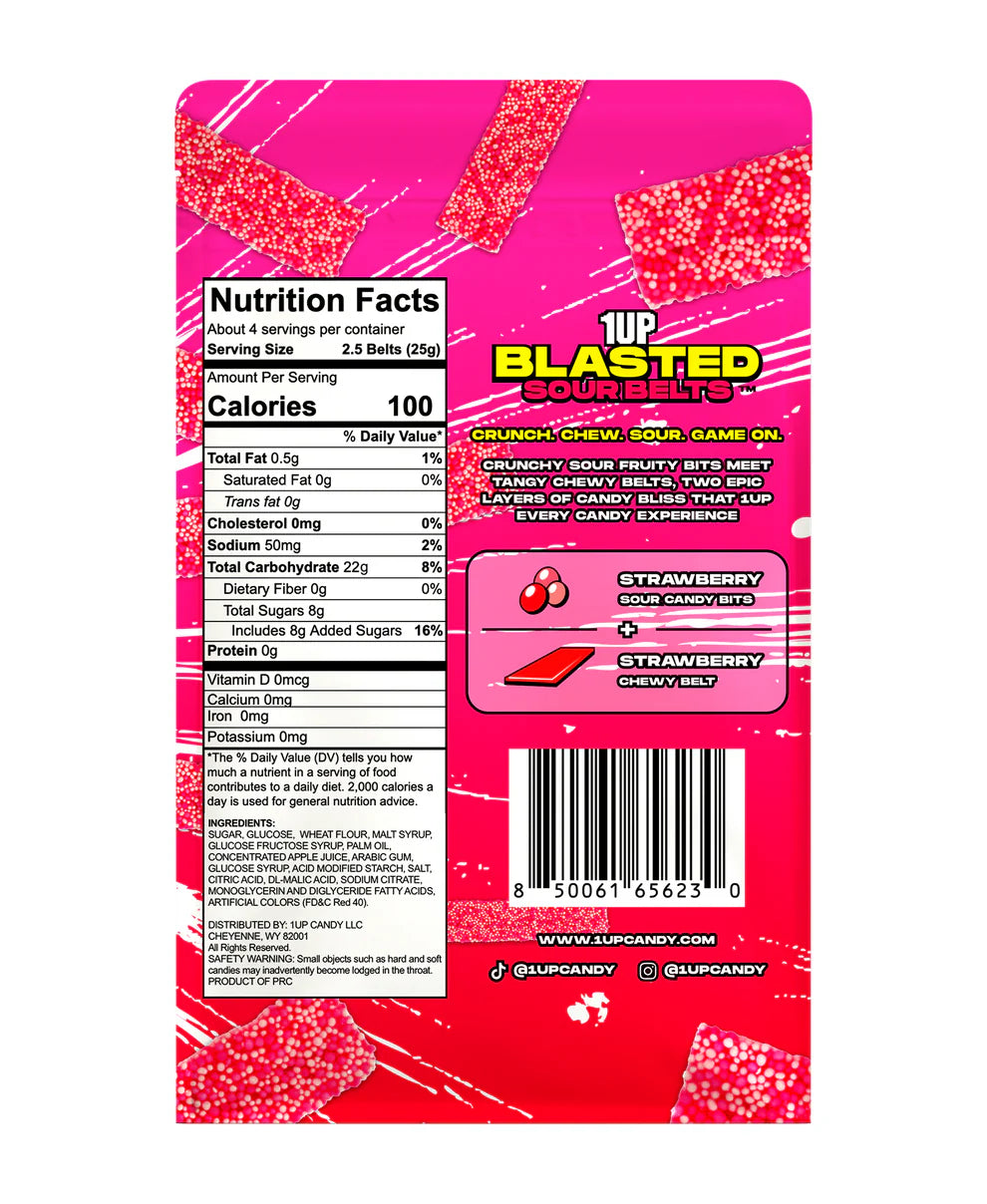 STRAWBERRY SOUR BELTS - RARE PRODUCT
