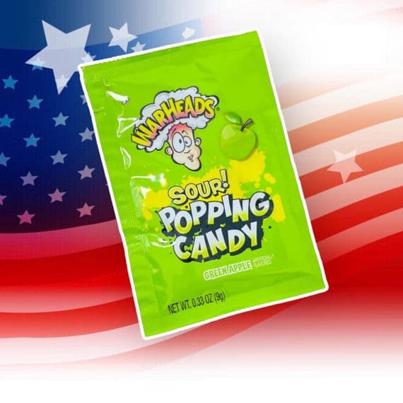 WARHEADS SOUR POPPING CANDY APPLE